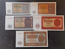 DDR -Banknotensatz 1955, 5 -100 Mark kassenfrisch, 100 Mark Ersatznote YA   (03)
