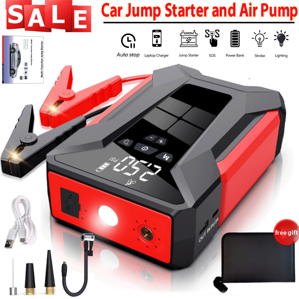 39800mAh Car Jump Starter Booster Jumper Box Power Bank Battery Charger