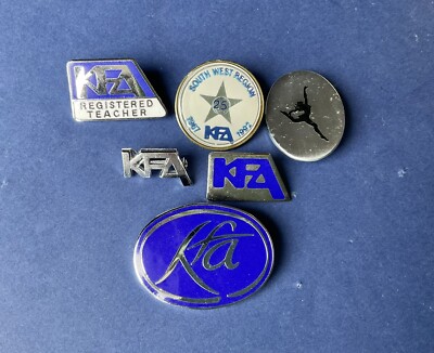 Vintage KFA. Keep Fit Association Pin Abzeichen Job Lot Freizeit Fitness Sammlerstück