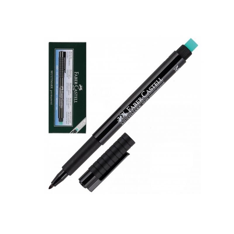 Marcatore Permanente Multimark Faber Castell Punta Tonda 1 Mm Conf. 10 Pz