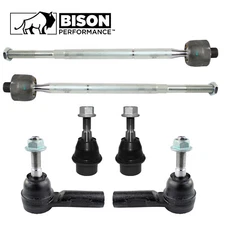 Bison Performance 6pc Front Tie Rod End & Lower Ball Joint Kit For Ram 1500 4WD