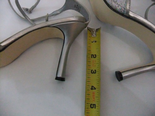 COLORIFFICS SILVER FORMAL HEELS - SZ 10M - Afbeelding 4 van 7