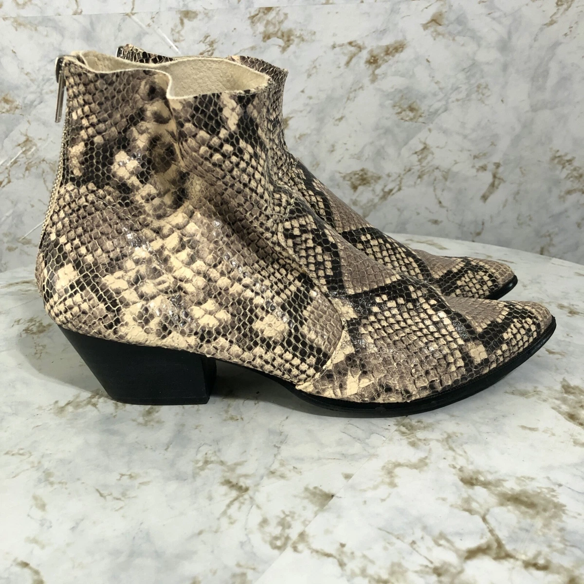 Steve madden cheap cafe bootie snakeskin