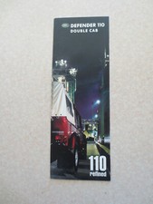 Land Rover Defender 110 Double Cab advertising brochure
