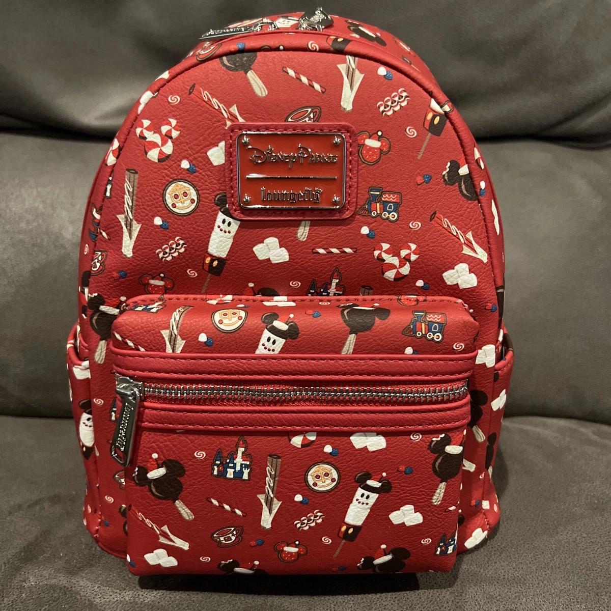 Disney Parks Loungefly Mini Backpack - Mickey and Friends Holiday Treats