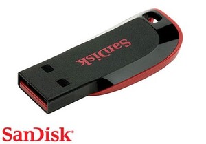 Usb 128gb sandisk cruzer blade cz50 sdcz50-128g-b35 (619659125905)
