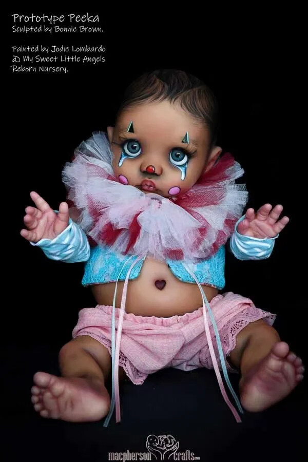 16inch Unpainted Lifelike Reborn Baby Doll Peeka Unfinished Kits