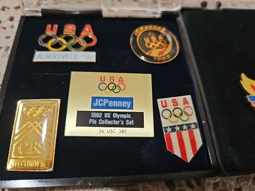 Lot 8 Vintage Olympic Pins 1992 Albertville 1996 Atlanta- Olympic Games - Picture 3 of 7