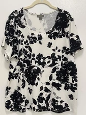 Style & Co Short Sleeve Top Size 2X Excellent Condition