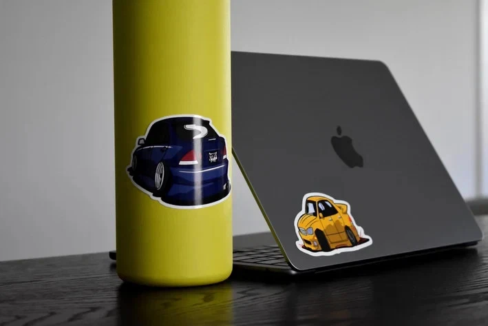 Pegatina de vinilo Lunatics amarilla Lexus IS300/Altezza Drift 4 pulgadas Foto 4 de 4