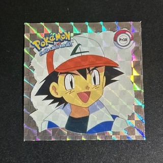 Ash_ Pr28_Pokémon Artbox Sticker 1999_ Foil_ Ash Ketchum Sticker Foil 1999