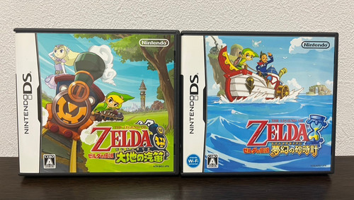 The Legend of Zelda Spirit Tracks + Phantom Hourglass 2Games set Nintendo DS NDS