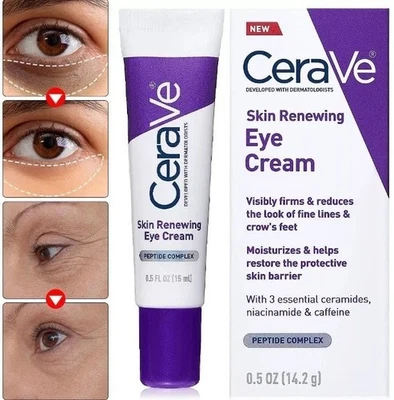 Cerave Anti-Aging Eye Cream for Wrinkles with Caffeine and Hyaluronic Acid 15ml