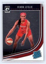 2019 Panini Donruss WNBA KIARA LESLIE Rated Optic Rookie RC #91 Mystics