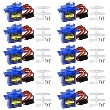 Micro Servo Motor 9G für RC Modelle, Mini Modellbau, 10 Stück Blau