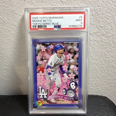 Topps 2025 MLB World Tour Tokyo Murakami Complex Mookie Betts #5 Blue /150 PSA 9