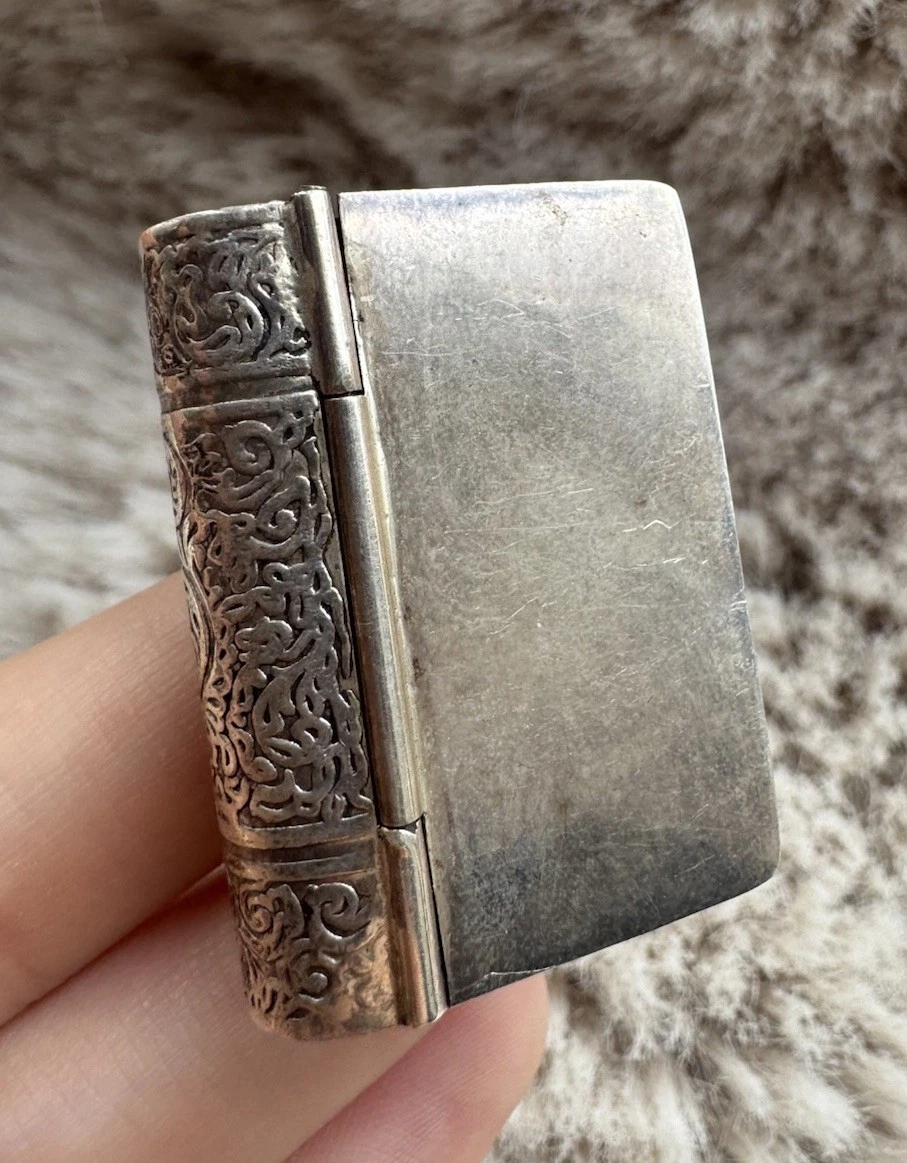 925 Silver Pill Box in Antique Solid Silver Boxes for sale | eBay UK