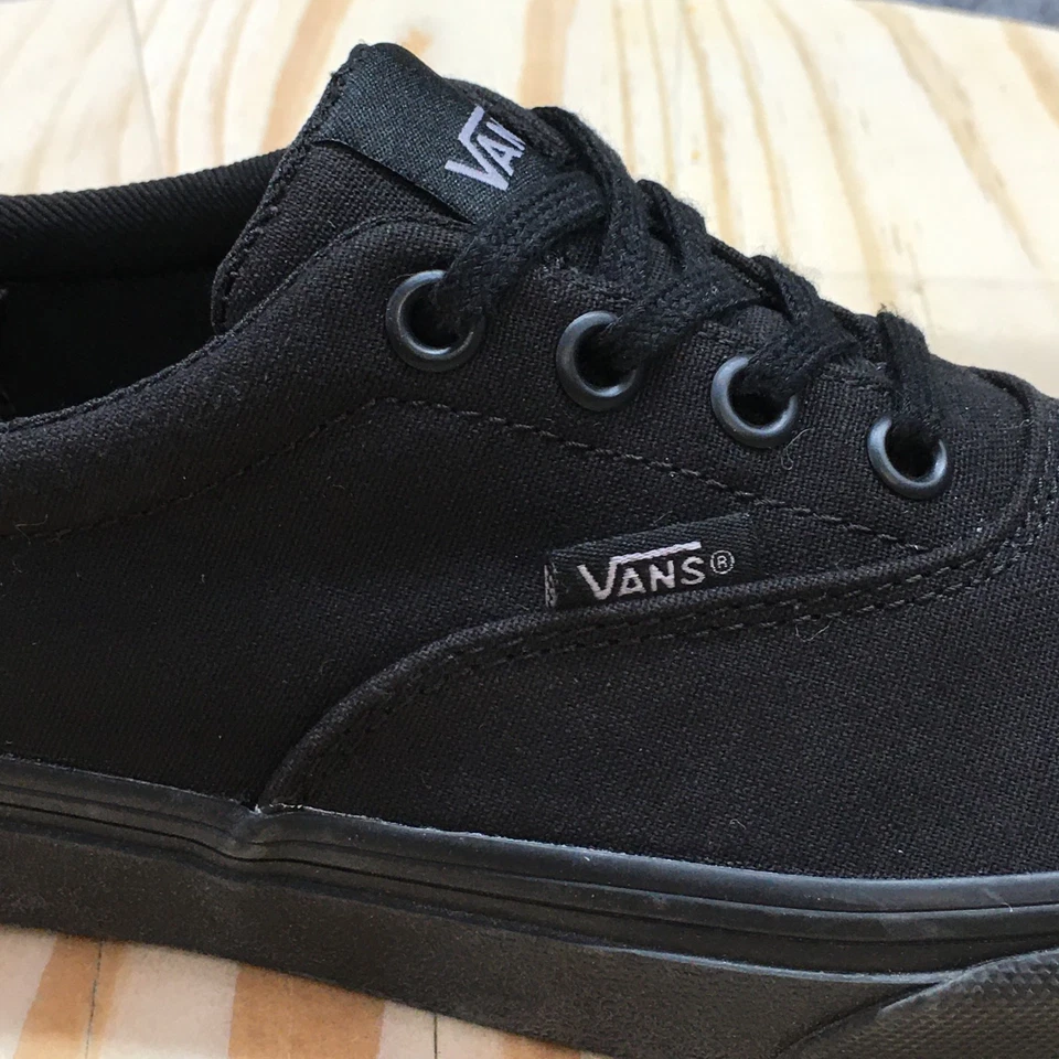 Vans Zapatos Mujer 6 Off The Wall Tenis Negro Lona Con Cordones Bajo Informal 508731 Foto 2 de 4