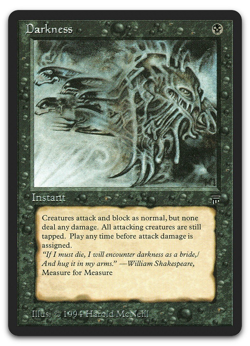Darkness (LP) Legends LEG Magic MTG