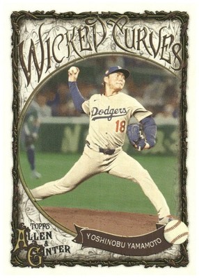 2025 Topps Allen & Ginter WICKED CURVES Yoshinobu Yamamoto #WC-11