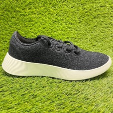 Allbirds Wool Runner 2 Womens Size 9 Black White Athletic Walking Shoes Sneakers