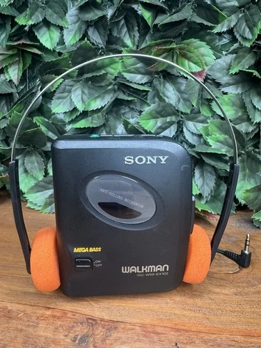 Sony Walkman WM-EX102 Cassette Player Mega Bass Tested Working w/ Headphones EUC