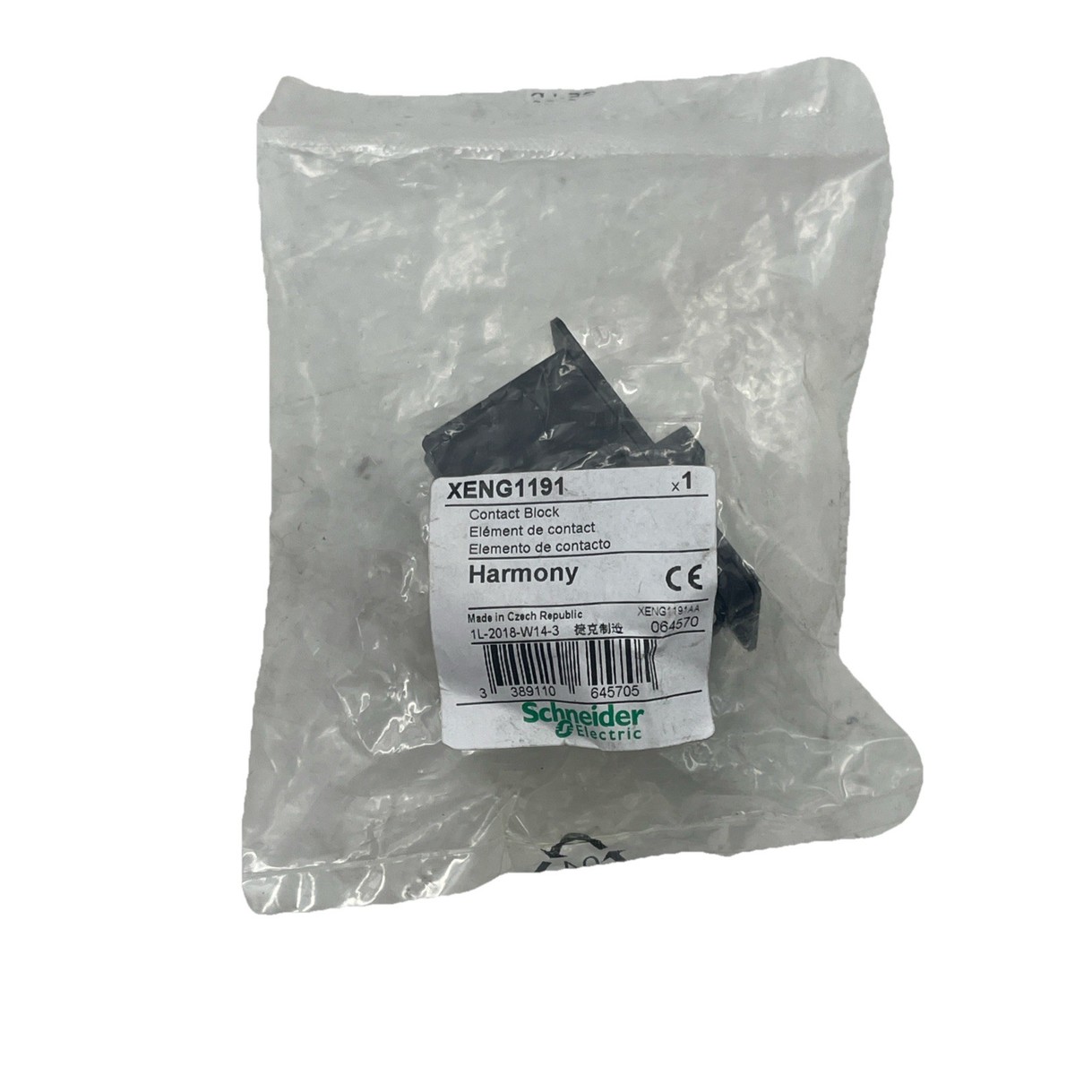 XENG1191 SCHNEIDER ELECTRIC - Bloques de contactos Harmony XAC; NC NA x2; -25