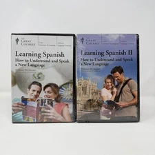 Learning Spanish I &  II - Great Courses (12 DVD Set) Prof Bill Worden - Sealed