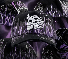 CASHED OUT HATS PURPLE FLAME BLACK PURPLE SNAPBACK HAT FULL SET! COFLAMES BKPUR