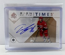 2018-19 SP AUTHENTIC SIGN OF THE TIMES AUTO TEUVO TERAVAINEN CAROLINA HURRICANES