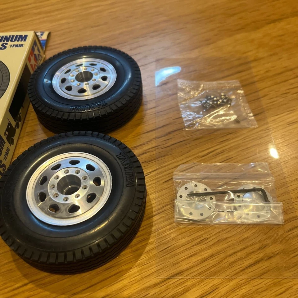 1/14 scale RC Big Truck Trailer Aluminum Wheels No.8 Spare Parts used SS8 - Image 3 of 4