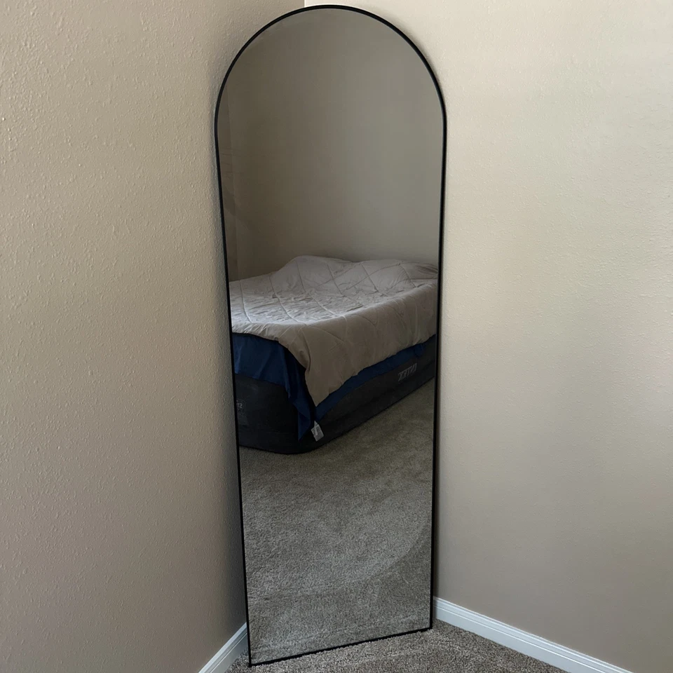 BEAUTYPEAK 64"x 21" Full Length Mirror Arched Standing Floor Mirror Full Body - Image 2 of 3