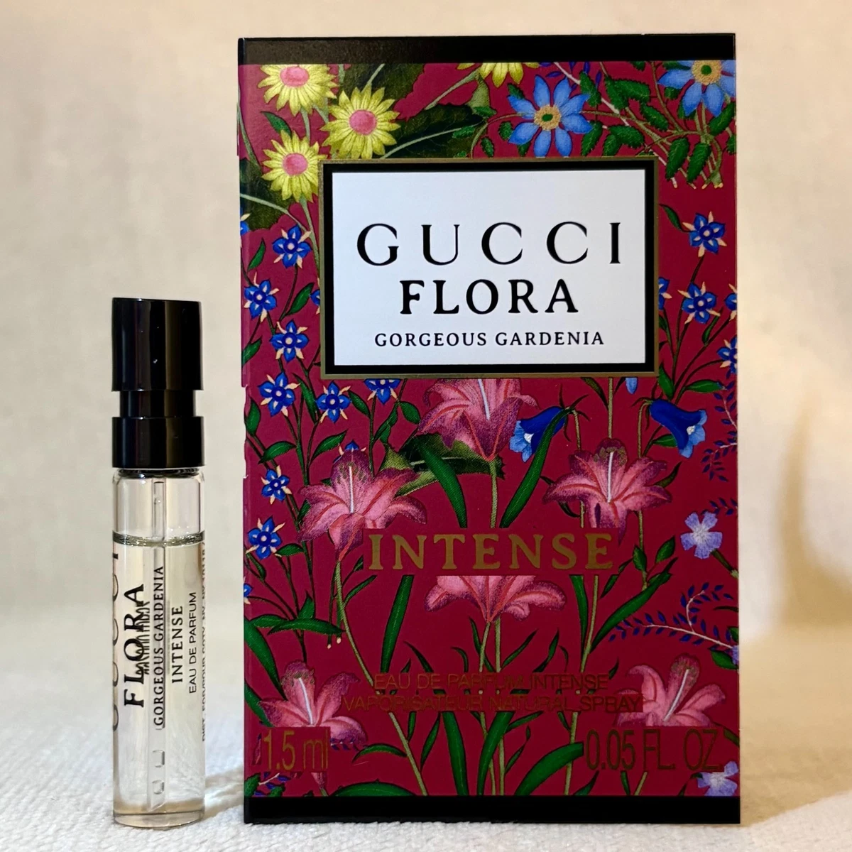 Gucci Flora Gorgeous Gardenia EDP INTENSE Sample Spray .05oz, 1.5
