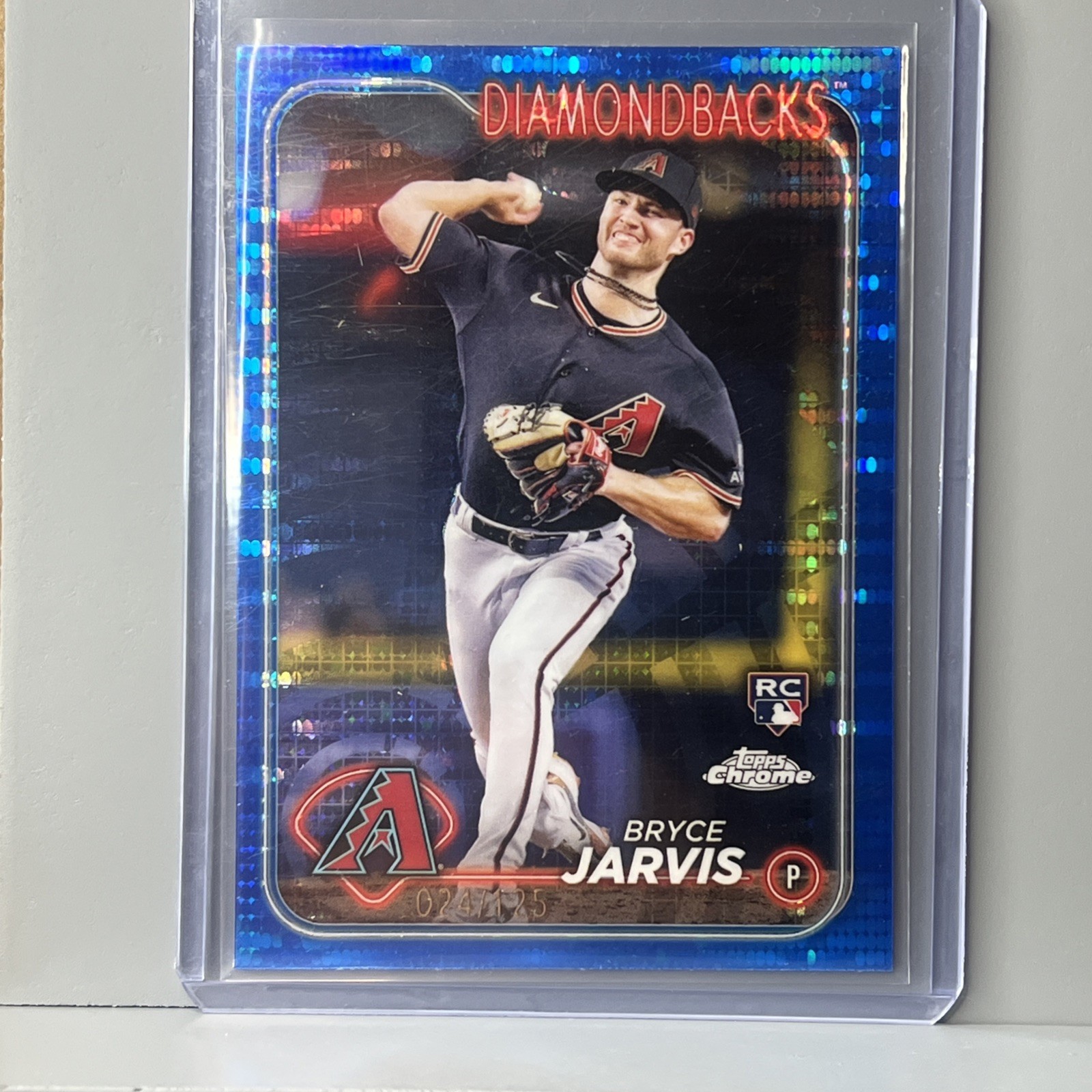 Bryce Jarvis RC 2024 Topps Chrome Blue Sonar Refractor 095/125 #75 Diamondbacks