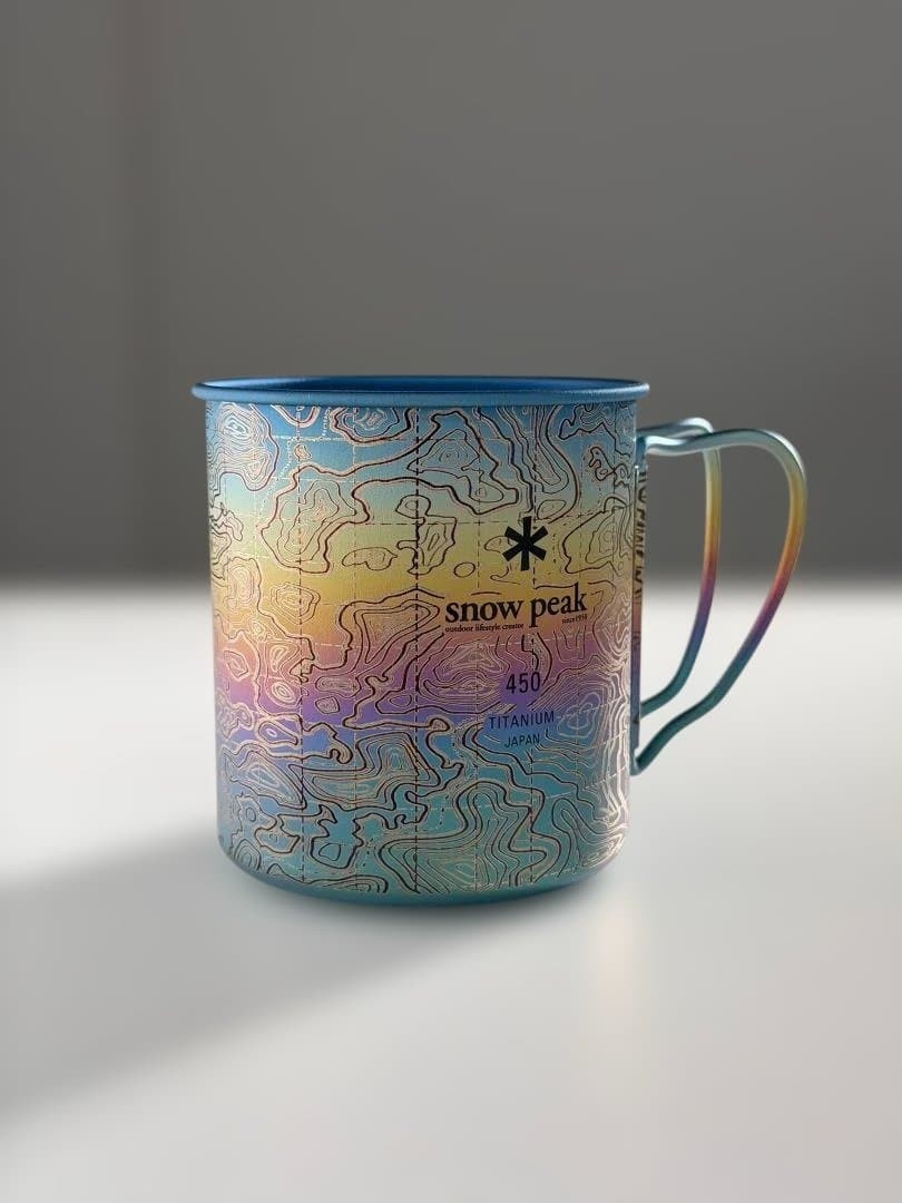 Snow Peak Titanium Mug 450ml Color Anodized Lightweight Outdoor