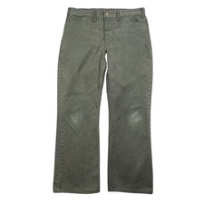 Vintage 70s JCPenney Work Pants 34x28 Olive Green Scovill Zip USA Made
