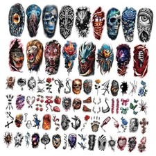 3D Temporary Tattoos for Adults and Kids, 77 Sheets Fake Tattoos with 3d animal