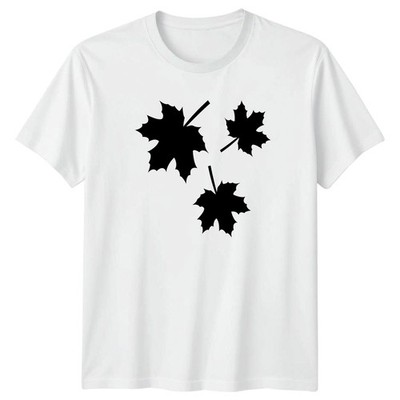 Drei Ahornblätter Silhouette T-Shirt Ahornblätter Natur Geburtstag Geschenk für Ihn