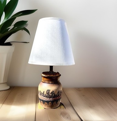 Ron Lederer VTG Forrest Valley Art Pottery Lamp - Incised Base Studio Stoneware