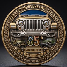 Jeep 85th Anniversary 1941-2026 Commemorative Coin Ezs435
