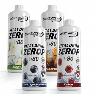 Best Body Nutrition Low Carb Vital Drink 4 x 1 Ltr. Getränkesirup 11,35 /Ltr.  !