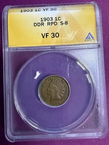1903 Indian Head Penny - ANACS graded VF30 - B49442