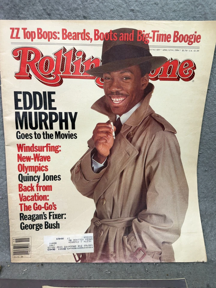 VINTAGE 1984 ROLLING STONE magazine lot of 11 - LAUPER MURRAY BOWIE JACKSON - Image 4 of 4