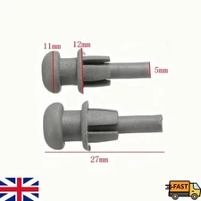 FIT RENAULT Parcel Shelf Straps Clips Pins Boot Hooks Grey Plastic Holder Set