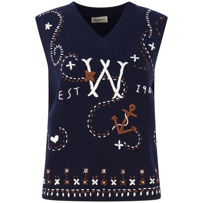 WEEKEND MAX MARA - Strickweste blau für Damen