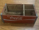 RARE Vintage Wood Coca-Cola Soda Bottle Crate Quart Bottles Mid Century VTG Coke