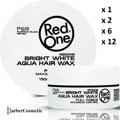 RedOne Cire Cheveux Aqua Red One Wax Blanc 150 ml Forte Tenue Gel Parfum Peche