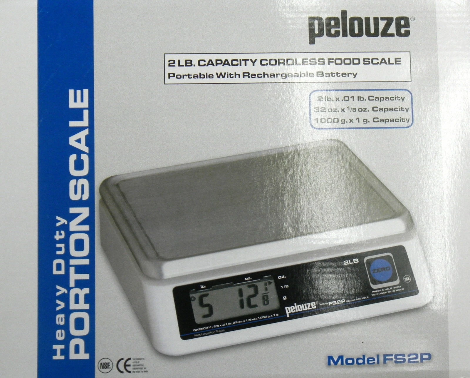 Rubbermaid Pelouze 2lb. Digital Portion Food Scale FS2P