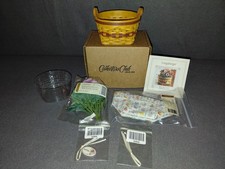 2007 Longaberger Cc May Series Miniature Petunia Silk Flower Basket Set Nib 2007 Longaberger Cc May Series Miniature Petunia Silk Flower Basket Set Nib