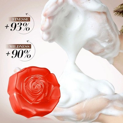 Rose essential oil soap For Skin Brightening Lasting Clean Gentle 1pcs Y0W8
